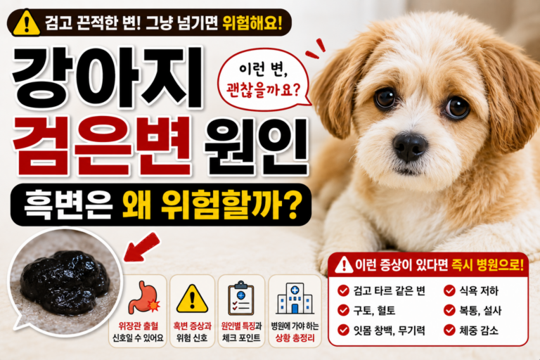 강아지 검은변 원인, 흑변은 왜 위험할까