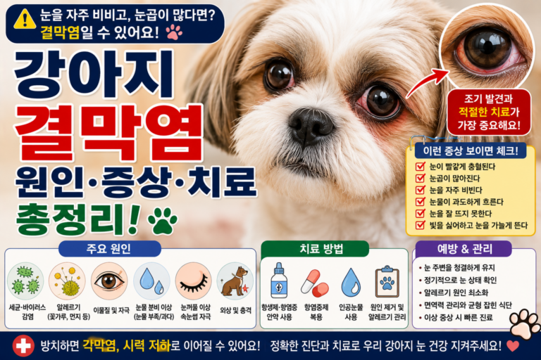 강아지 결막염 원인은 증상부터 치료, 예방법까지 총정리