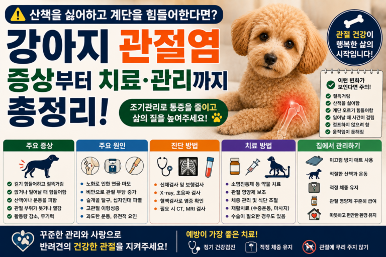 강아지 관절염 증상은 치료부터 관리 방법까지 꼭 알아야 할 모든 것
