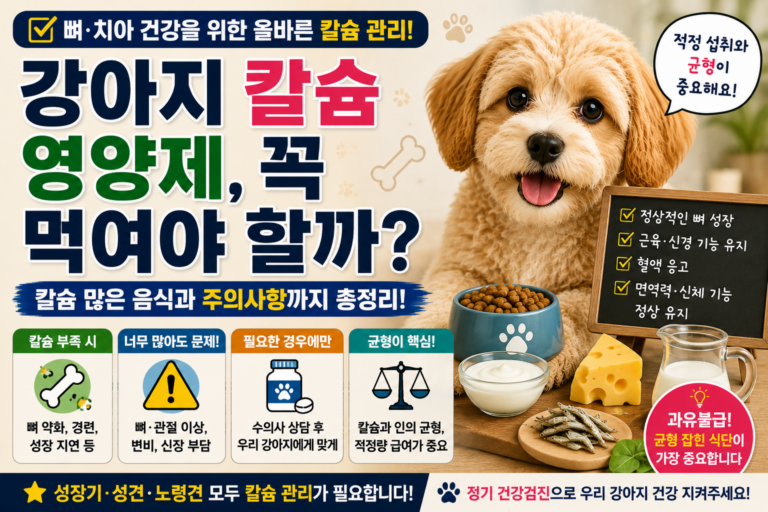 강아지 칼슘 영양제, 꼭 먹여야 할까 칼슘 많은 음식과 주의사항