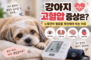 강아지 고혈압 증상은 노령견이 혈압을 확인해야 하는 이유