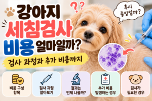 강아지 세침검사 비용 얼마일까? 검사 과정과 추가 비용까지