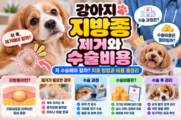 강아지 지방종 제거 꼭 해야 할까? 수술비용과 치료 방법 알아보기
