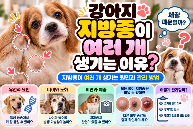 강아지 지방종이 여러 개 생기는 이유, 체질 때문일까?