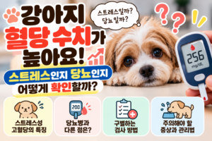 강아지 혈당 수치가 높아요, 스트레스일까 당뇨일까? 구별하는 검사와 증상